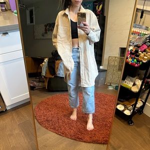 Zara corduroy button up